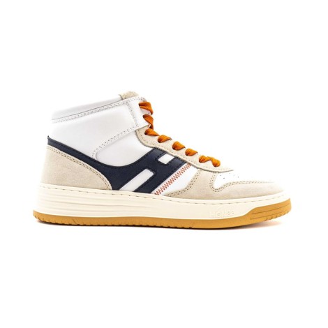 Sneakers Uomo BIANCO+BLU+ARANCIO HOGAN     Pelle