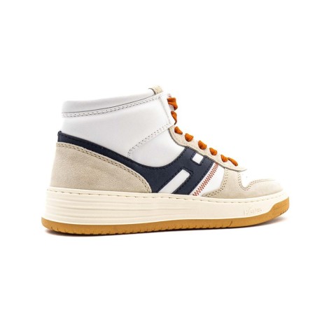 Sneakers Uomo BIANCO+BLU+ARANCIO HOGAN     Pelle