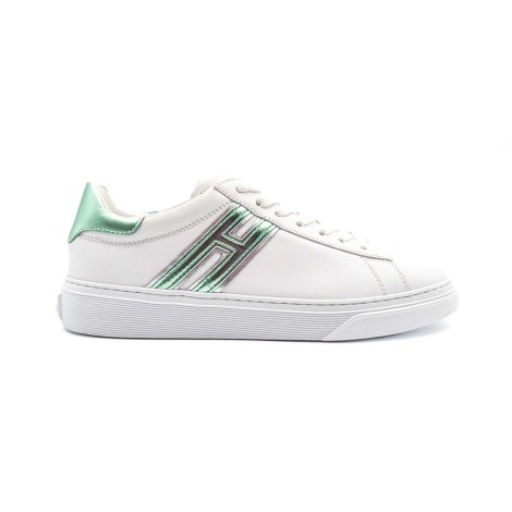 Sneakers Donna BIANCO+VERDE HOGAN     Pelle