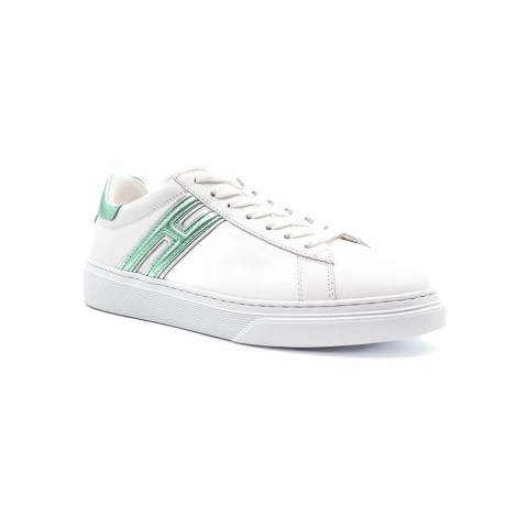 Sneakers Donna BIANCO+VERDE HOGAN     Pelle