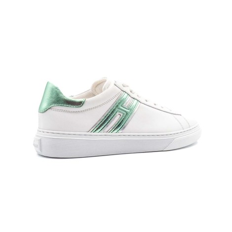 Sneakers Donna BIANCO+VERDE HOGAN     Pelle