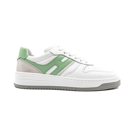 Sneakers Donna BIANCO+VERDE HOGAN     Pelle