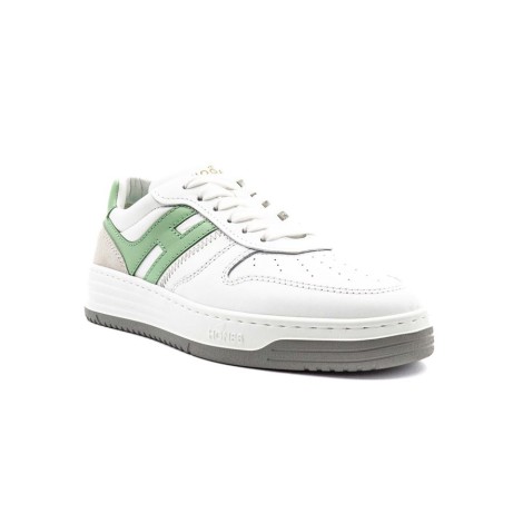 Sneakers Donna BIANCO+VERDE HOGAN     Pelle