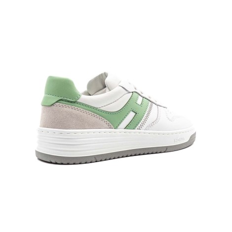 Sneakers Donna BIANCO+VERDE HOGAN     Pelle