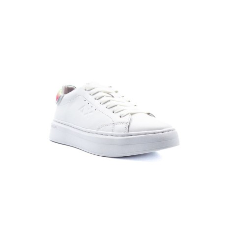 Sneakers Donna Bianco/multicolor SUN68 Pelle