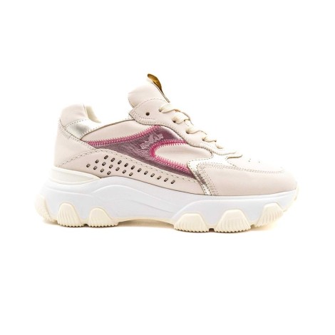 Sneakers Donna Rosa+platino HOGAN     Pelle