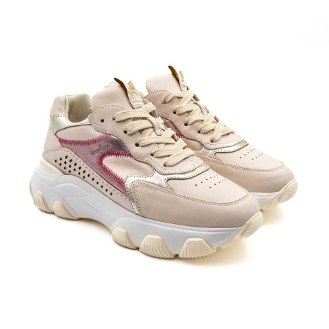 Sneakers Donna Rosa+platino HOGAN     Pelle