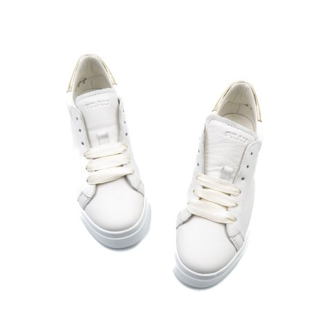 Sneakers Donna Bianco platino FRAU Pelle