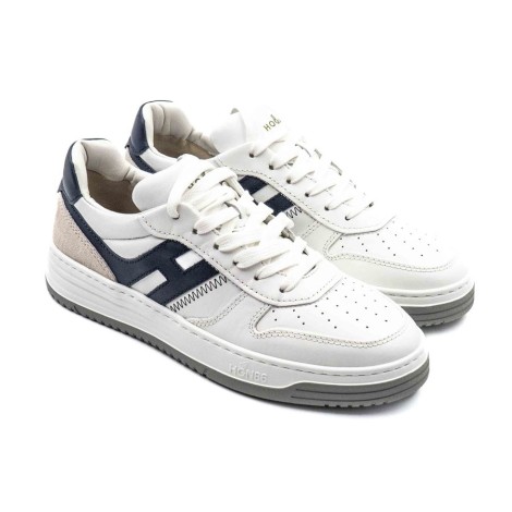 Sneakers Uomo Bianco+blu HOGAN     Pelle