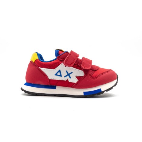 Sneakers Bambino Rosso SUN68 Pelle