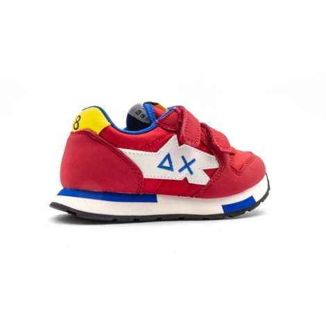 Sneakers Bambino Rosso SUN68 Pelle