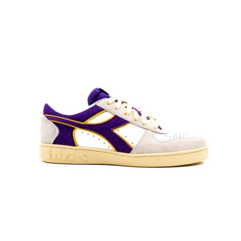 Sneakers Uomo BIANCO OTTICO/VIOLA DIADORA Pelle