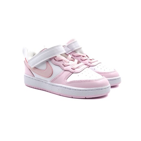 Sneakers Bambino WHITE PINK NIKE Pelle