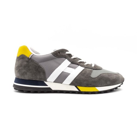 Sneakers Uomo GRIGIO+GIALLO HOGAN     Pelle