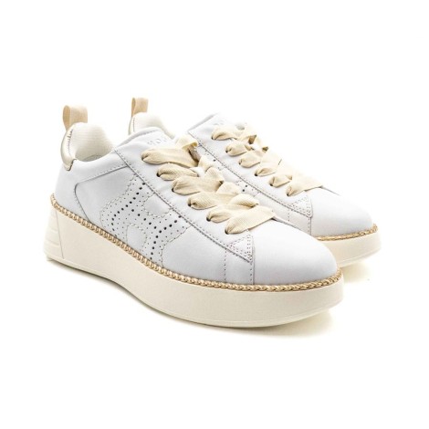 Sneakers Donna Bianco+platino HOGAN     Pelle