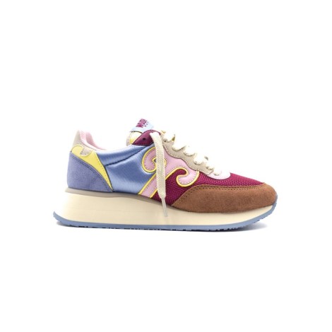 Sneakers Donna PESCA+FUXIA+LILLA WUSHU RUYI Pelle