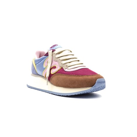 Sneakers Donna PESCA+FUXIA+LILLA WUSHU RUYI Pelle