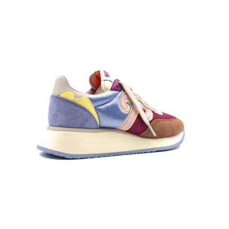 Sneakers Donna PESCA+FUXIA+LILLA WUSHU RUYI Pelle