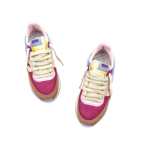 Sneakers Donna PESCA+FUXIA+LILLA WUSHU RUYI Pelle