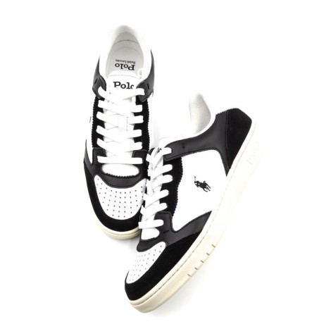 Sneakers Uomo Black white RALPH LAUREN Pelle