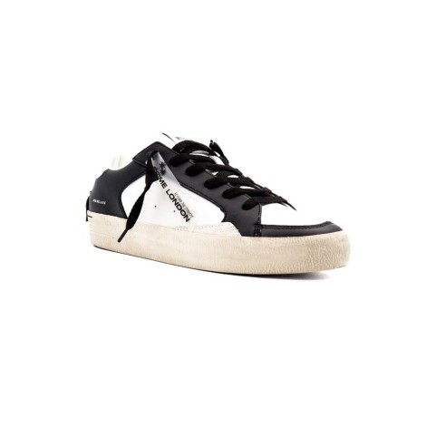 Sneakers Uomo WHITE+BLACK CRIME LONDON Pelle