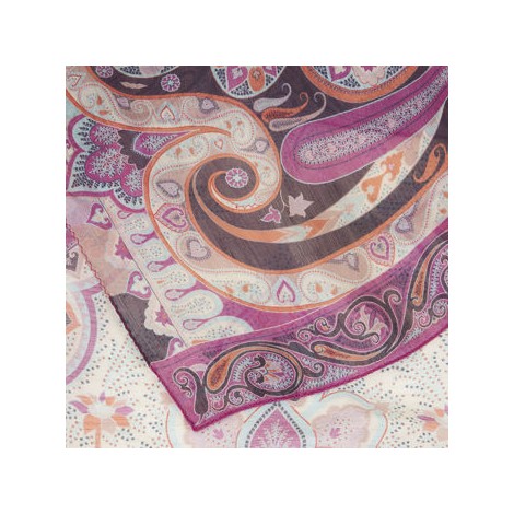 Sciarpa in lana e seta paisley ornamentale