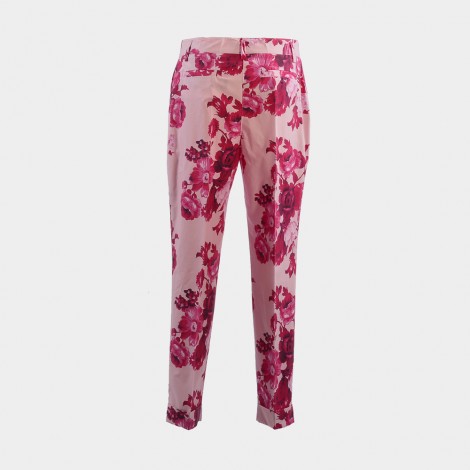 Pantalone in cotone rosa