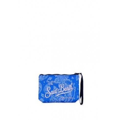 POCHETTE IN SCUBA CON STAMPA PAISLEY