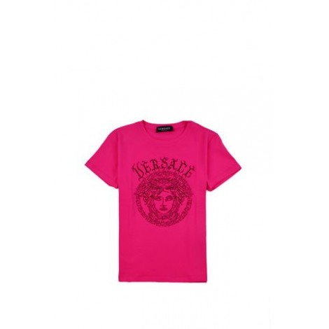 T-SHIRT CON CRISTALLI MEDUSA 