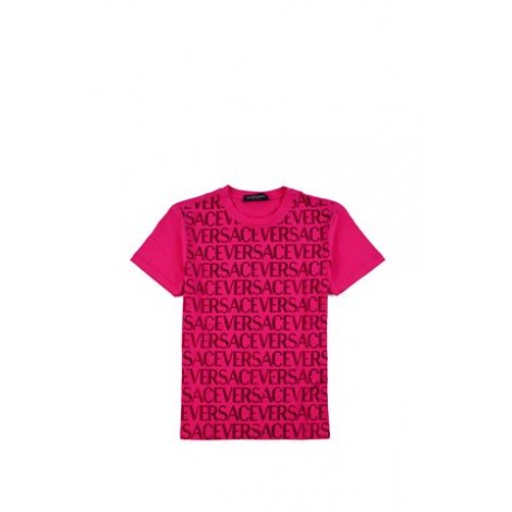 T-SHIRT VERSACE ALLOVER KIDS CON CRISTALLI