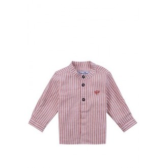 CAMICIA A RIGHE CON RICAMO