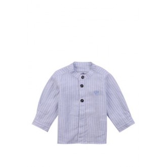 CAMICIA A RIGHE CON RICAMOenbsp;