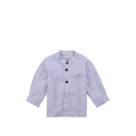 CAMICIA A RIGHE CON RICAMOenbsp;