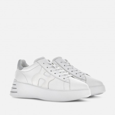 Sneakers Rebel in pelle Bianco