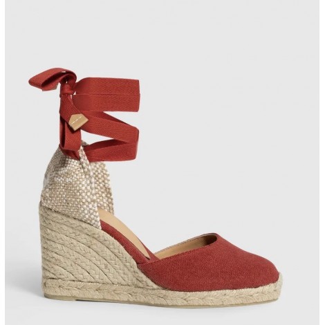 Espadrillas Carina 8 in cotone rosso