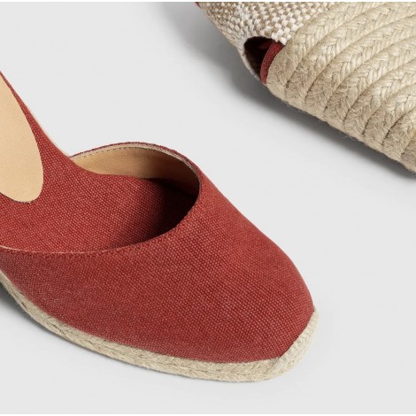 Espadrillas Carina 8 in cotone rosso