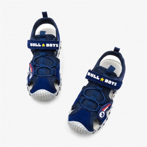 Sandalo Bambino Blu BULL BOYS Pelle