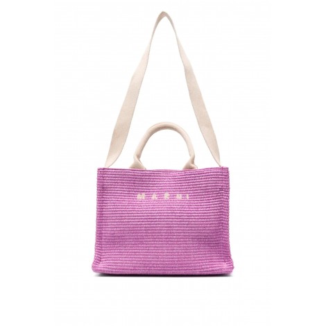 MARNI Borsa Tote in rafia