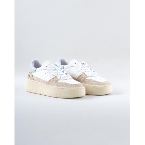 DATE Sneakers Step Calf White Sky D.A.T.E