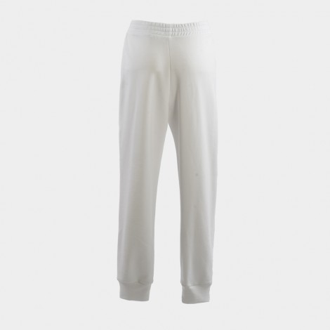 Pantalone sport in cotone bianco