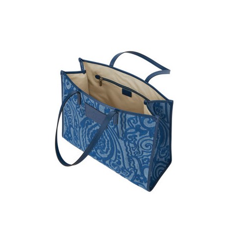 Shopping bag grande paisley jacquard