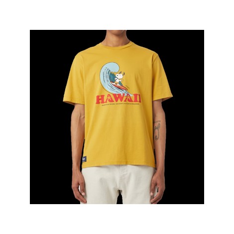 T-Shirt Snoopy Hawaii giallo scuro