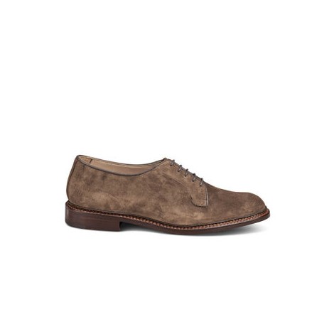 Derby Robert marrone in suede