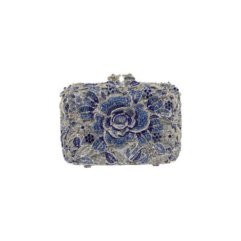 Clutch con fiori di cristallo