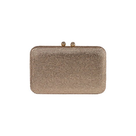 Clutch con cristalli con catenella a scomparsa