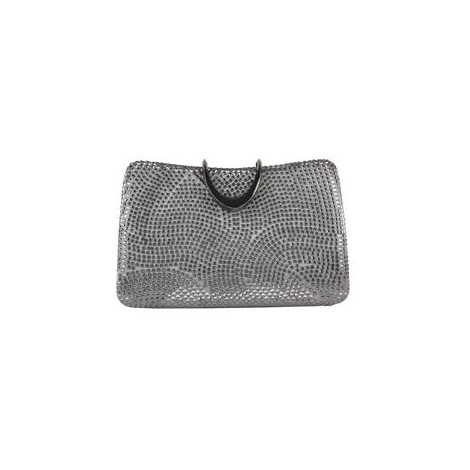 Clutch con decoro in cristalli