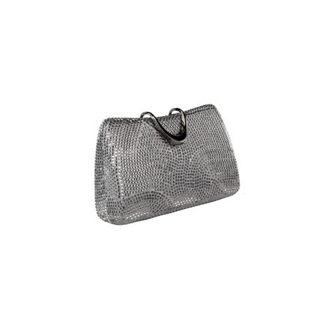 Clutch con decoro in cristalli