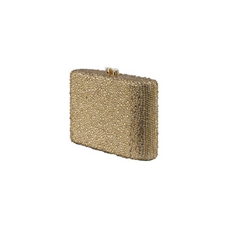 Clutch in cristalli con catenella a scomparsa