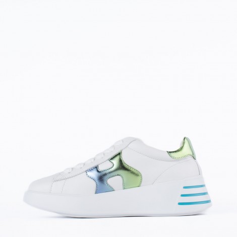 Sneakers Rebel in pelle bianca