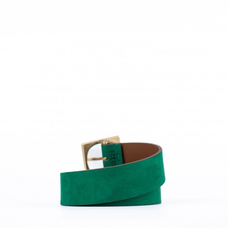 Cintura Masculine in pelle Verde smeraldo